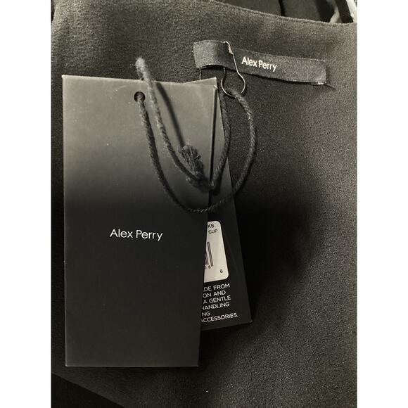 Alex Perry Black Square Neckline Mini Dress Size S - NWT (removed) - Picture 4 of 4